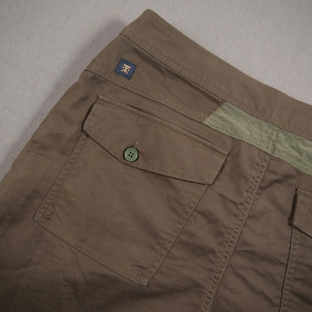 Roark Revival RS260 Board Shorts Men Shorts 32 Travel Hiking Brown Cargo